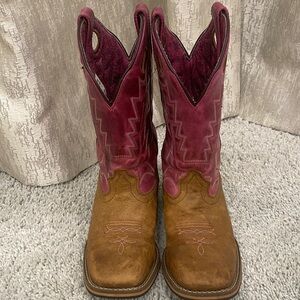 Shyanne Kids Boots in Pink and Brown